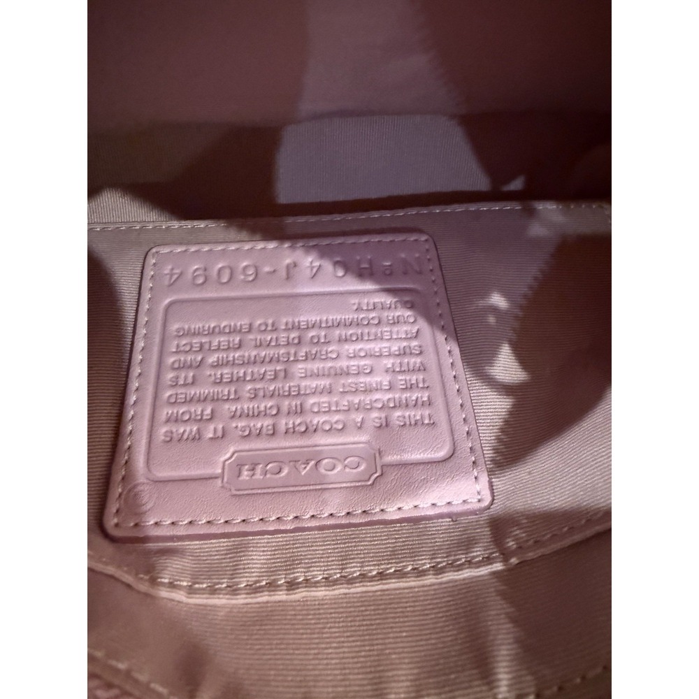 Coach Signature Mini Demi Bag Canvas Leather Bubblegum Pink 6094 Y2K Vintage - Picture 13 of 16